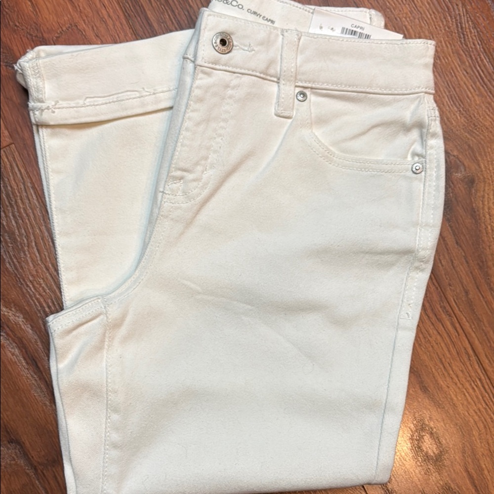 Style & Co. Curvy Capri Jeans Sz 6 petite NWT